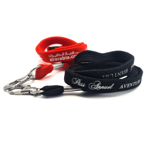 Custom tube lanyard - Metal dog Hook (pack of 100)