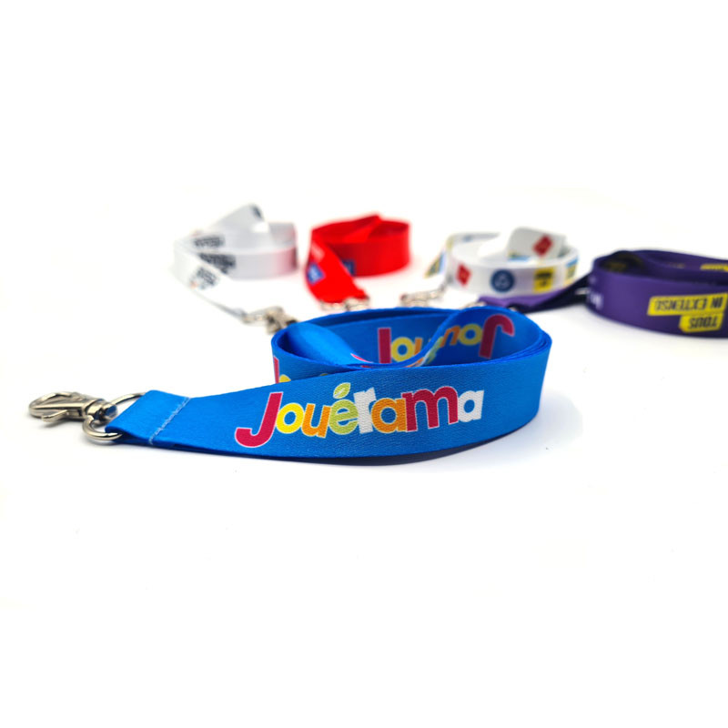 Individuelles Satin-Lanyard mit Sublimationsdruck – Metallhaken (100 Stück)