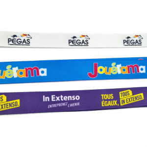 Cordon tour de cou satin personnalisé en sublimation – crochet métal (lot de 100)