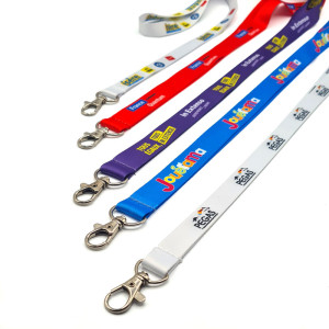 Custom Dye-sublimation Satin Lanyards (Pack of 100) | Full Color - Sogedex