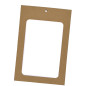 A6 badge holder double-window in ecological cardboard (set of 100)