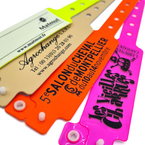 Personalisierte XL Vinyl-Armbänder - Breit & Sicher - Sogedex