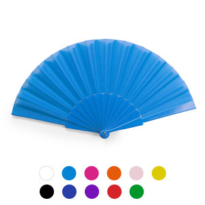 Promotional items for parties and events: Tote bags, fans, hats