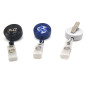 Zip badge rotatif pince crocodile personnalisé avec dôme (lot de 100)