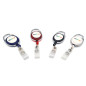 Custom Oval Retractable Badge Reel with Sticker (Pack of 100)