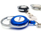 Zip enrouleur badge translucide personnalisé avec étiquette adhésive (lot de 100)