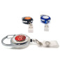 Zip enrouleur badge translucide personnalisé avec dôme (lot de 100)