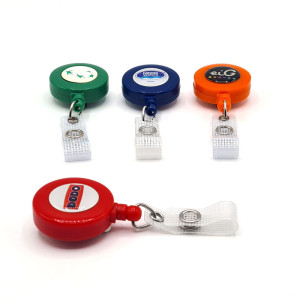 Zip enrouleur badge personnalisé avec dôme (lot de 100)