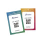 Customisable A6 white cardboard badge holders (pack of 100)