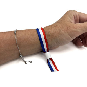 Custom Satin Fabric Wristbands (Pack of 100) - Elegant - Sogedex