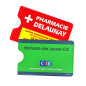 Personalisierte thermoverformte PVC-Kartenhülle für 1 Karte (100 Stück)