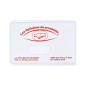 Custom thermoformed PVC card holder for 2 cards (pack of 100)