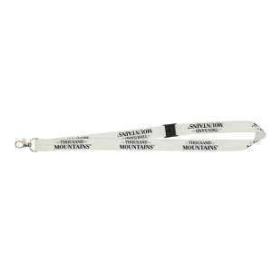 Personalisiertes, flaches, nachleuchtendes Umhängeband – Metallhaken (100er-Pack)