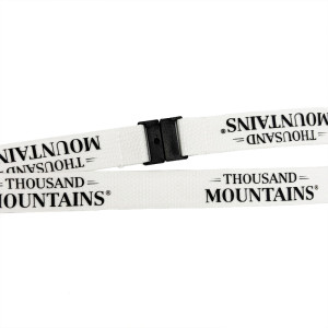 Customised flat glow-in-the-dark lanyard – metal clip (pack of 100)