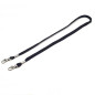 Cordon tour de cou tube 12 mm double crochet (lot de 100)