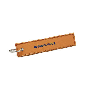 Porte-clés flamme en polyester satin - personnalisable (lot de 100)
