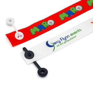 Bracelet Satin Personnalisé Clip Sécurité - Lot de 100 | Sogedex