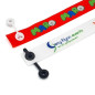 Bracelet tissu satin personnalisable avec fermeture clip (lot de 100)
