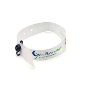 Bracelet Satin Personnalisé Clip Sécurité - Lot de 100 | Sogedex