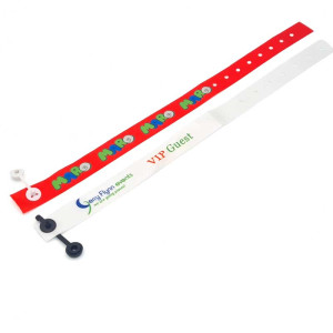 Bracelet Satin Personnalisé Clip Sécurité - Lot de 100 | Sogedex