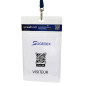 Porte-badge A6 transparent en PVC recyclé personnalisable (lot de 100)