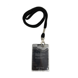 Transparent badge holder - IDX 120 - Portait