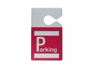 Badge parking avec accroche rétroviseur - IDS75 (lot de 100)