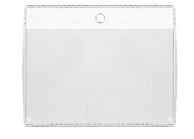 Badge holder for 105 x 70 mm badge - round perforation - IDS 31.1 (pack of 100)