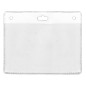 Card holder for 105 x 70 mm badges w/ round & oblong perforations (pack of 100)