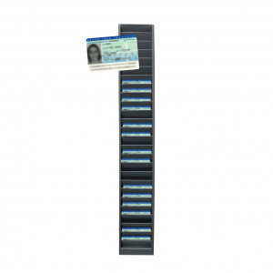 Wall rack for 25 identity cards