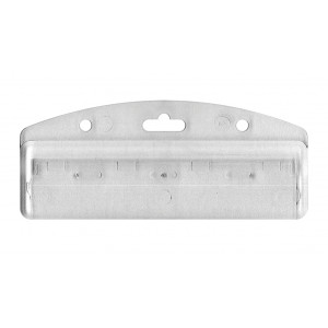 Half card holder for magnetic stripe badge | Sogedex