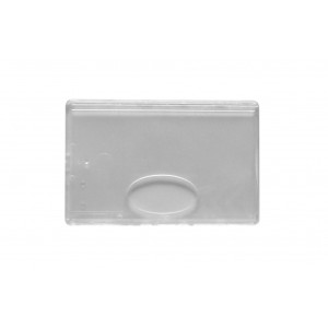 Rigid card holder - 1 clear side / 1 frosted side - IDS55 (pack of 100)