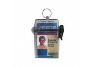 Clear plastic waterproof case with key ring - Clearbox (pack of 10)