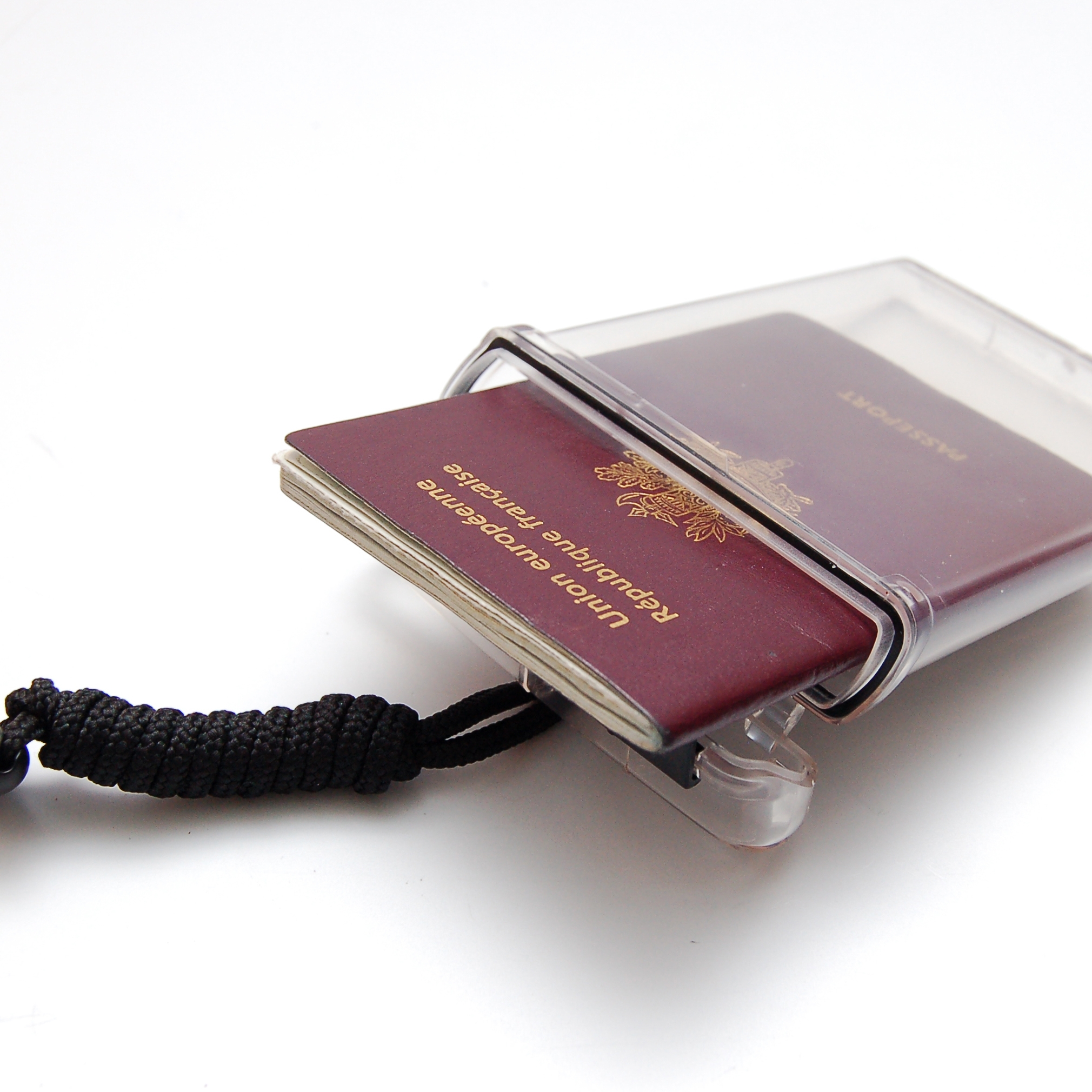 HuntGold appliquée Transparent 5 x Porte-Passeport en Papier avec emplacement pour carte didentité 