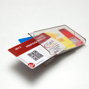 Nicht wasserdichte Clearbox für Ausweise oder Karten | Sogedex