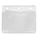 Clear badge holder for 2 cards - landscape - IDS38 (pack of 100)