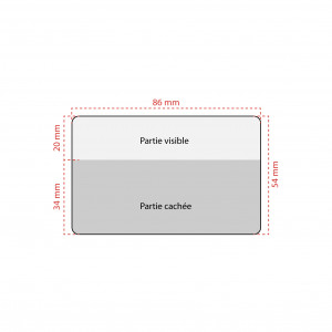 Porte cartes mural pour 40 unités - optimise le rangement | Sogedex