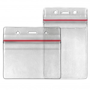 Porte-badge étanche avec bandeau renforcé et zip glissière| Sogedex