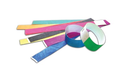 Paper and Tyvek event wristbands