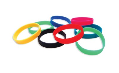 Silicone event wristbands