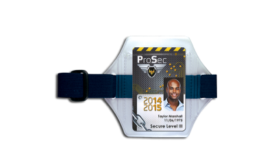 Brassards porte-badge ajustables