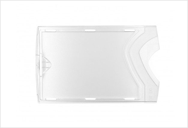 DURABLE Porte-cartes Anti RFIB Gris anthracite, plastique souple, 4  pochettes 8 cartes L7,5 x H10,2 cm