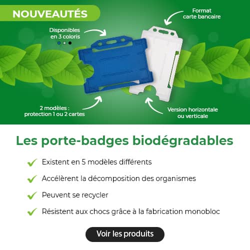 Les  Porte badge biodégradables